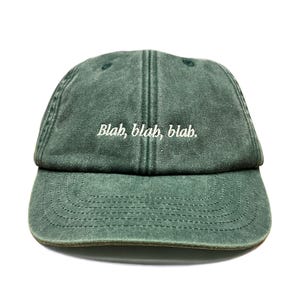 Blah, Blah, Blah Embroidered Low Profile Baseball Dad Cap image 5