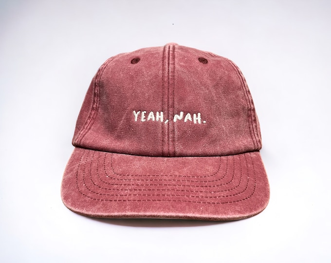 Yeah, Nah Embroidered Cap