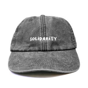 Solidarity Embroidered Low Profile Baseball Dad Cap