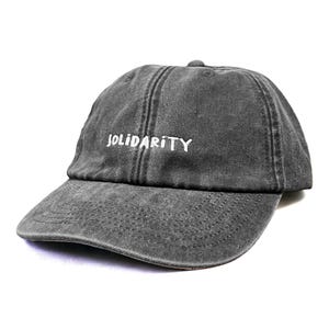 Solidarity Embroidered Low Profile Baseball Dad Cap image 5