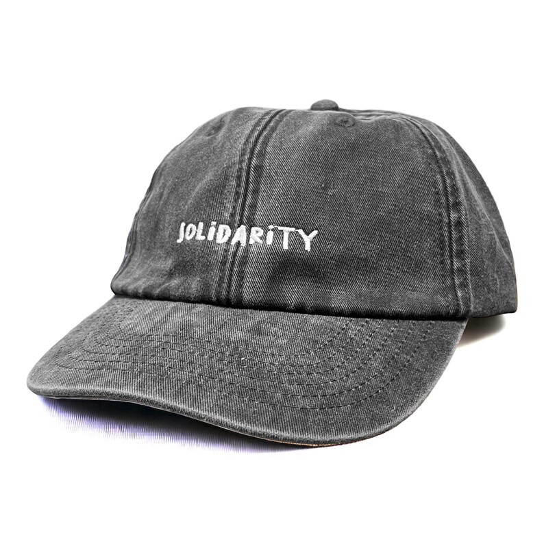 Solidarity Embroidered Low Profile Baseball Dad Cap image 5