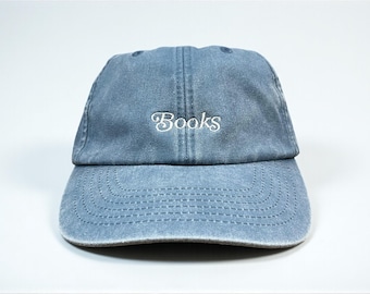 Books Embroidered Cap