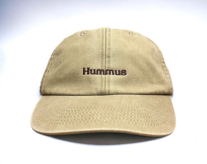 Hummus Embroidered Cap