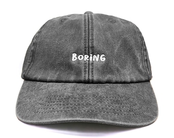 Boring Embroidered Cap