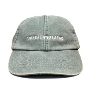 Overstimulated Embroidered Low Profile Baseball Dad Cap image 13