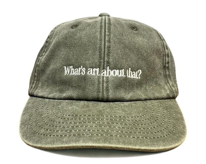 What's Art About That? Embroidered Cap