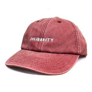 Solidarity Embroidered Low Profile Baseball Dad Cap image 6