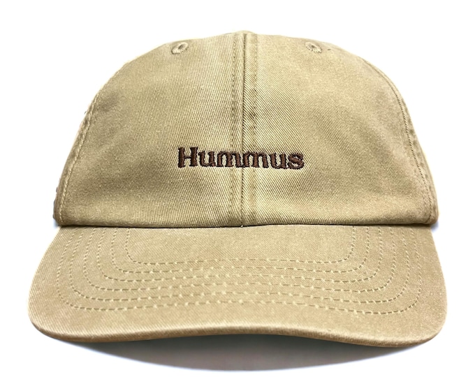 Hummus Embroidered Cap