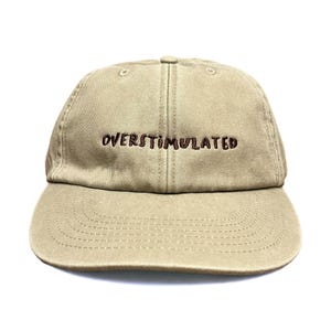 Overstimulated Embroidered Low Profile Baseball Dad Cap image 4