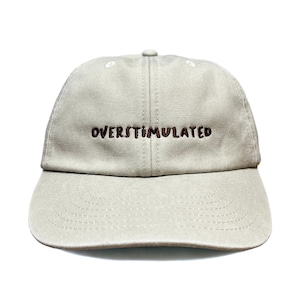 Overstimulated Embroidered Low Profile Baseball Dad Cap image 8