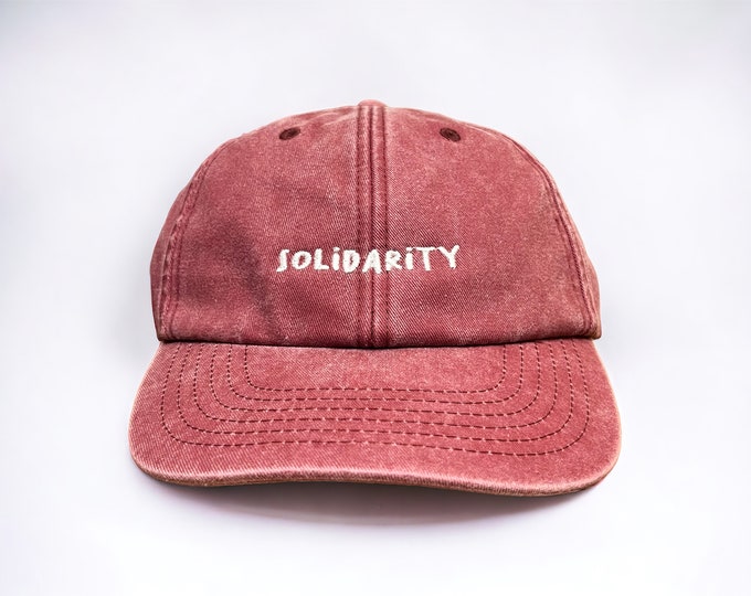 Solidarity Embroidered Cap