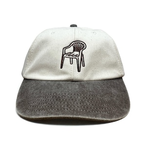 Garden Chair Line Art Embroidered Low Profile Dad Baseball Cap