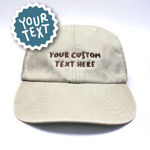 Customised Vivian Flytrap Style Cap || Vivian Flytrap || Washed Dad Cap Personalised Bespoke Unique Custom Vintage Style Washed Dad Cap