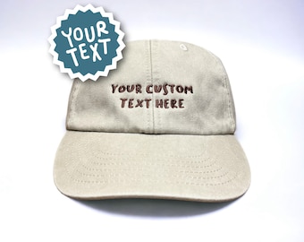 Customised Vivian Flytrap Style Cap || Vivian Flytrap || Washed Dad Cap Personalised Bespoke Unique Custom Vintage Style Washed Dad Cap