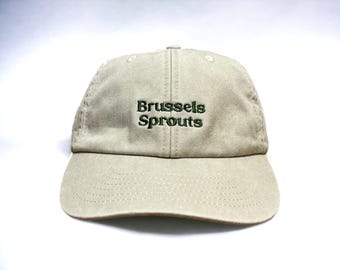 Brussels Sprouts Embroidered Cap