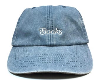 Books Embroidered Cap