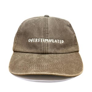 Overstimulated Embroidered Low Profile Baseball Dad Cap image 7