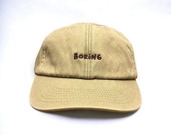 Boring Embroidered Cap