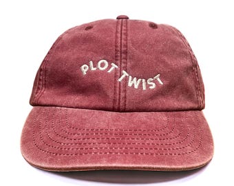 Plot Twist Embroidered Cap