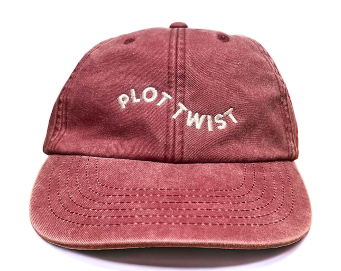 Plot Twist Embroidered Cap
