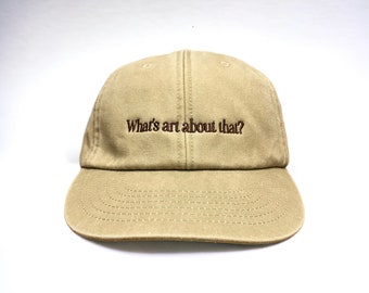 What's Art About That? Embroidered Cap
