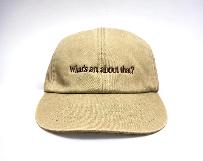What's Art About That? Embroidered Cap