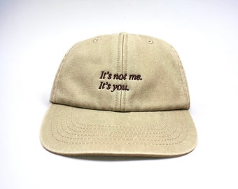 It's Not Me, It's You Embroidered Cap