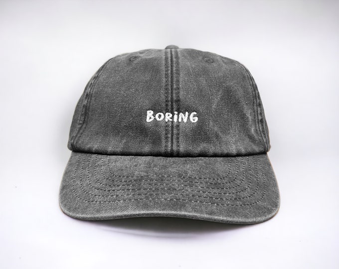 Boring Embroidered Cap