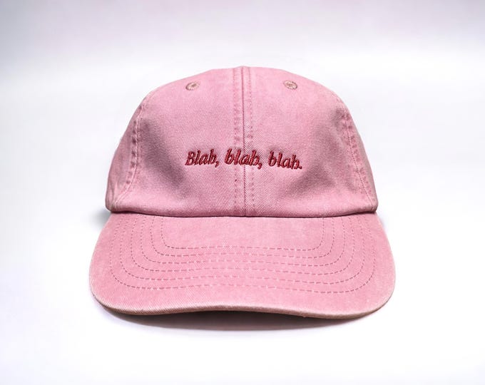 Blah, Blah, Blah Embroidered Cap