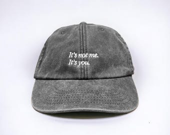 It's Not Me, It's You Embroidered Cap