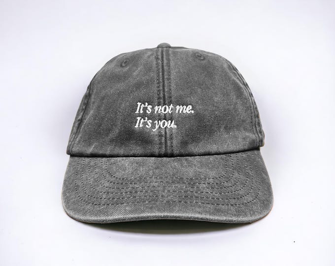 It's Not Me, It's You Embroidered Cap