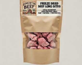Gevriesdroogde hondensnacks met runderlongen