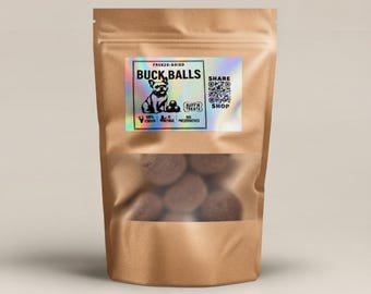Buck Balls Peanut Butter - Venison Meat Balls - Freeze Dry Dog Treats (Small Pack)