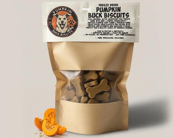 Pumpkin Buck Biscuits Freeze Dried Dog Treats