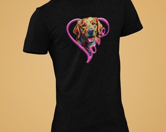Golden Retriever LIEFDE - Hondenliefhebber T-shirt op maat