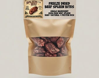 Rundvlees Milt Gevriesdroogd Hondensnacks Boerderij verhoogd