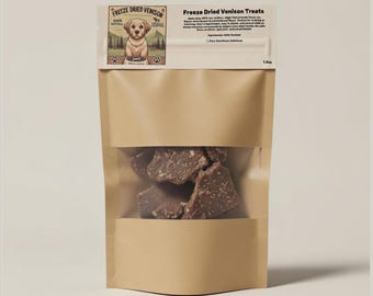 Gevriesdroogd hert - volledig natuurlijke 100% pure hondensnacks van hertenvlees