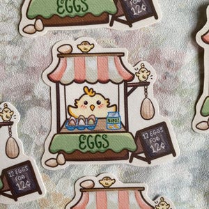Eggs Saleshen Sticker, Egg Sticker, Cute Egg Sticker, Eggs for Sale Sticker, bujo stickers, laptop stickers, stationery