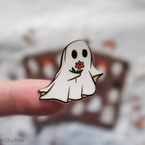 Ghouls Sticker Sheet, Cute Halloween Sticker For Planners, Seasonal Scrapbook Decal, Spooky Laptop Decor, Ghosts and Bats Stickers