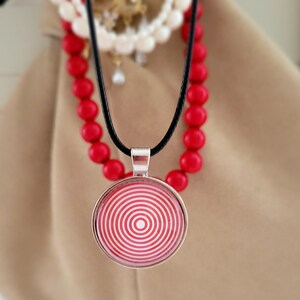 Cabochon Necklace. Handmade Jewelry. Glass Cabochon Necklace. Summer Necklace. Pendant Necklace. Unique Gift.