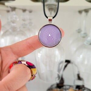 Handmade Jewelry. Cabochon Necklace. Glass Cabochon Necklace. Pendant Necklace. Summer Necklace. Unique Gift.