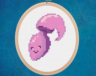 Naughty cross stitch Plug mini cross stitch pattern quick stitch funny gift