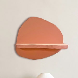 Decorative Shelf, Floating Shape, Colorful Wavy Shelves, Wall Storage image 5