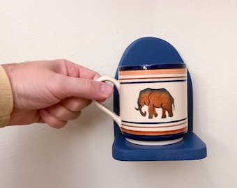 Tiny Floating Shelf: Small Decorative Mug or Phone Holder