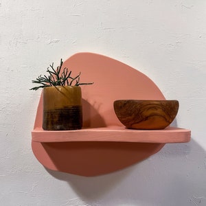 Decorative Shelf, Wavy Colorful Aestheric Shelves, Wall Decor Storage, Plant Shelf, Books