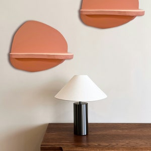 Decorative Shelf, Floating Shape, Colorful Wavy Shelves, Wall Storage image 8