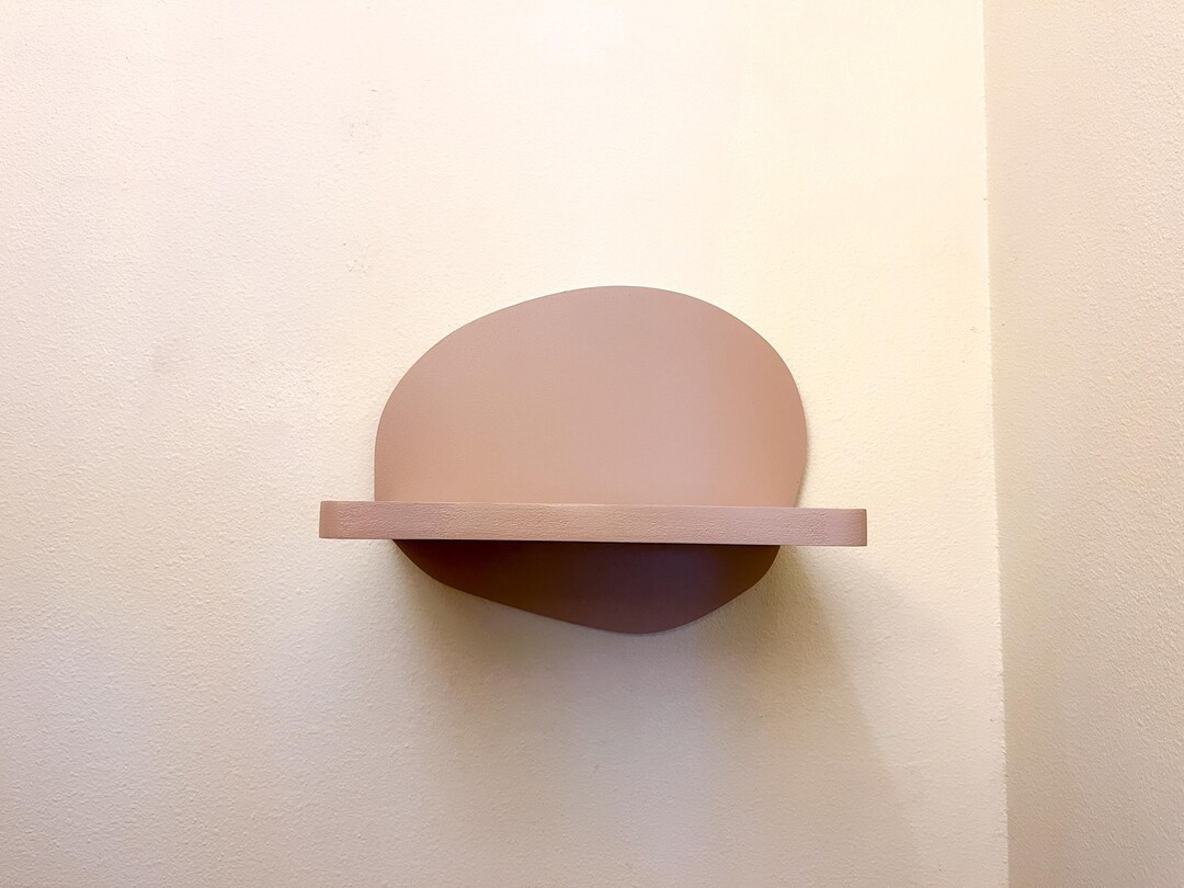 Simple Abstract Shelf Abstract Floating Wall Shelf, Modern Art Decor - Etsy
