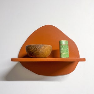 Decorative Shelf, Floating Shape, Colorful Wavy Shelves, Wall Storage image 4