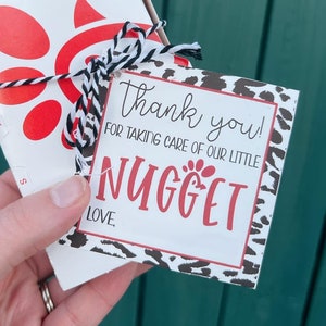 Danke, dass du dich um unseren kleinen Nugget gekümmert hast Niedliche Lehrer Geschenk digitale erste Tag Schule