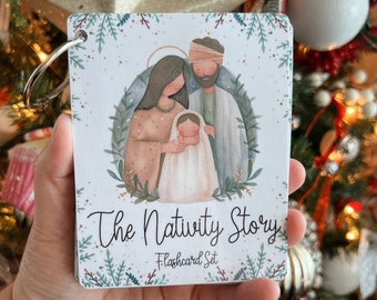 Nativity Story Flash Cards: Christmas Advent Activity (PRINTABLE)